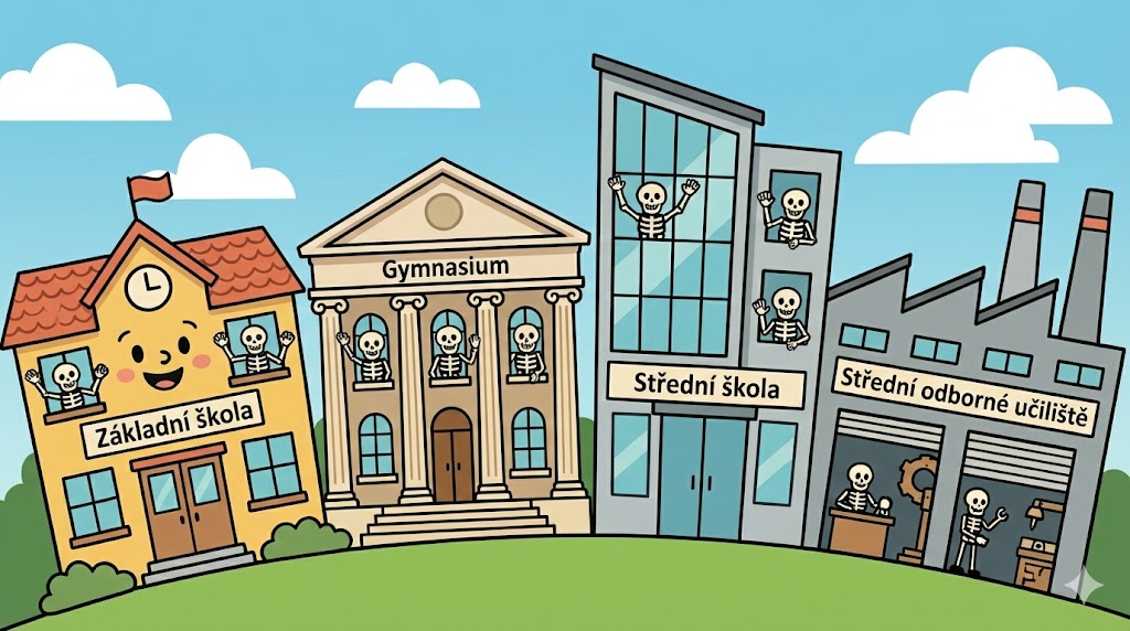 Logo různých škol